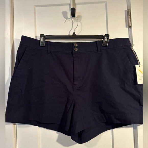 A New Day Navy Shorts. Size 22. 4” inseam. NWT. - Picture 1 of 9